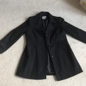 Ann Klein black pea coat
